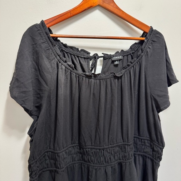 Torrid Babydoll Washable Gauze Short Sleeve Top Size 3x - Picture 7 of 13